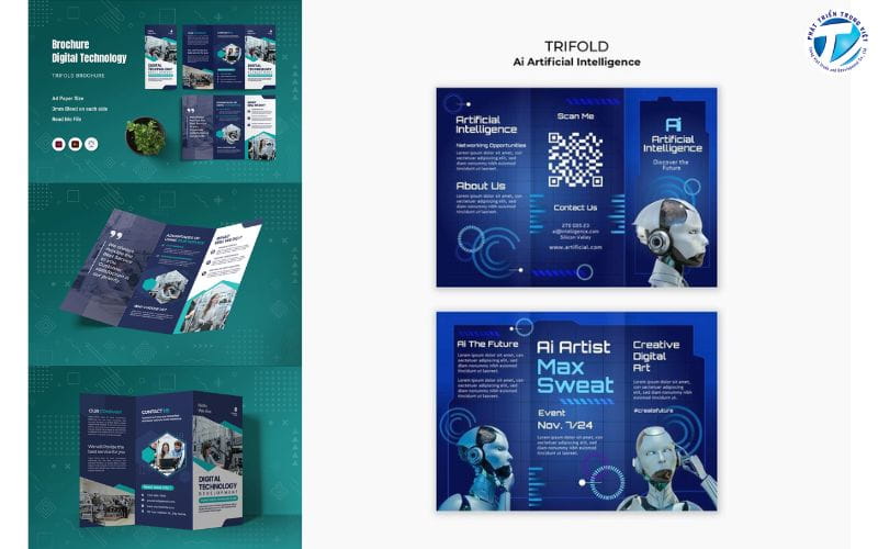 Mẫu thiết kế brochure ngành công nghệ 